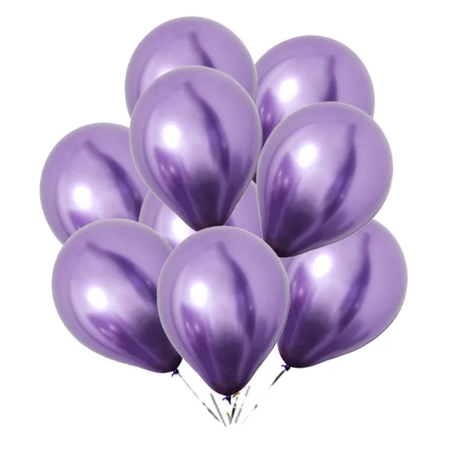 10pc metallic purple Русалка вечерние девушки день рождения декоративная Растяжка воздушные шары для дня рождения гирлянда хвост русалки оболочки гирлянды-флажки Детские Декор - Цвет: 10pc metallic purple