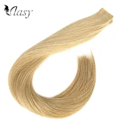 Vlay 20 ''двойной нарисованной ленты в человеческих волос для наращивания настоящие здоровые, телесные, дымные клей на человеческих волос 2,5/шт