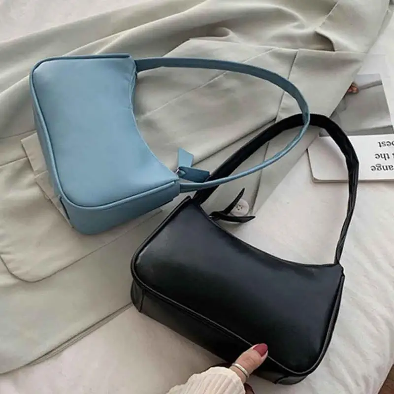 Handbag Travel-Bags Shoulder Retro Women Small Casual PU Subaxillary-Bag Underarm Female