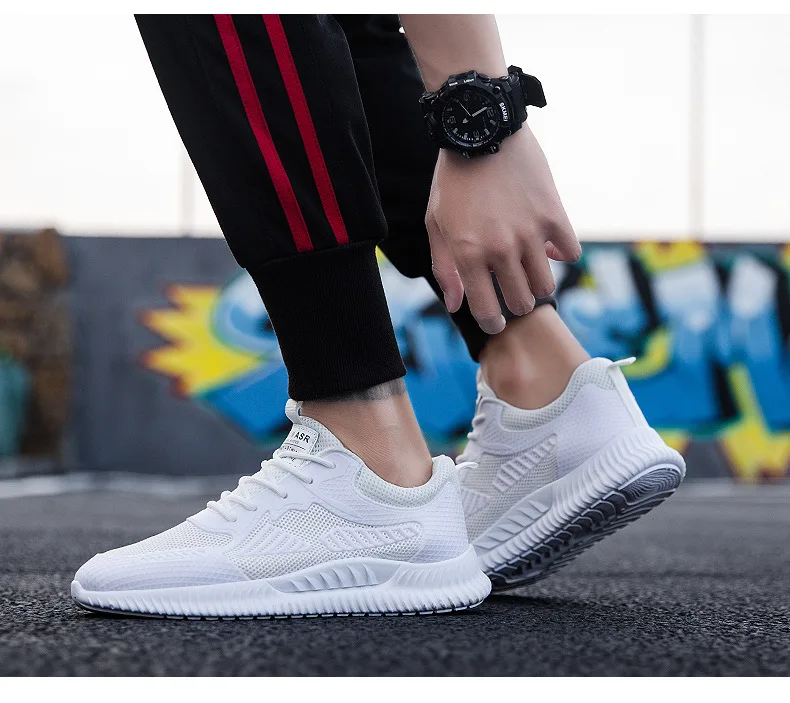 Breathable Mesh Athletic Shoes Men's Summer Students Solid Color Board Shoes MEN'S Casual Shoes Yellow Shoes New Style New