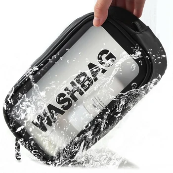 

Travel Waterproof Transparent Wash Bag Women Men Zipper Fashion Makeup Organizer Cosmetic Make Up Storage Portable Beauty Case