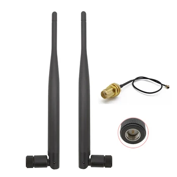 

ALLISHOP 5Set SMA 5dbi 868Mhz antenna control panel and radio receiver antenna External for router network+15cm IPX to SMA Cable