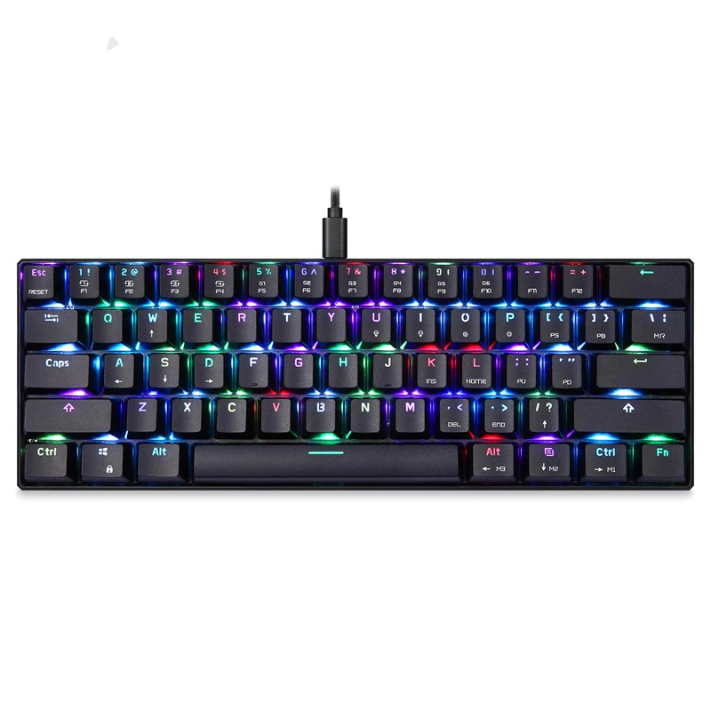 

Kailh BOX Axis Mechanical Keyboard Portable PC Gaming Keyboard RGB Backlight 61 keys USB Wired Game Keypad For Laptop Computer