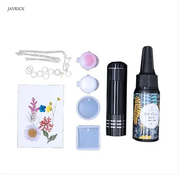 

DIY UV Resin Casting Mold Kit Pendant Jewelry Necklace Crafts Making Dried Flower Epoxy Molds Set