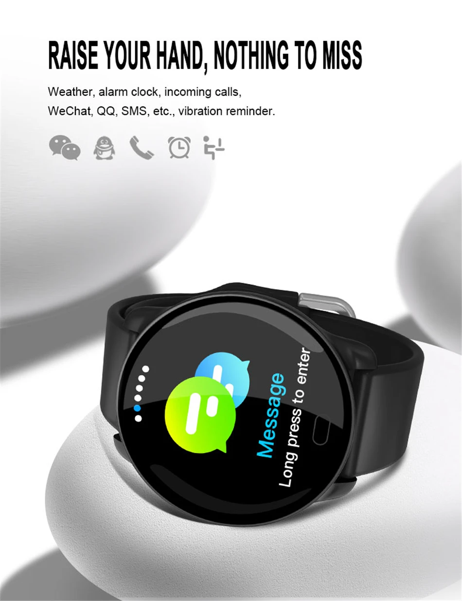 Смарт-часы для мужчин 1,3" IP68 Водонепроницаемый Bluetooth 4,0 фитнес-браслет трекер Шагомер монитор сердечного ритма Smartwatch
