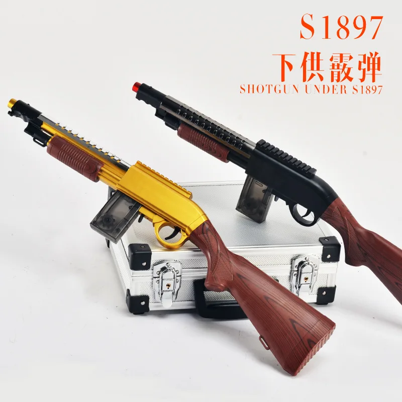 

Small Moon S1897 under For Canister Water Gun, Manual Loaded Real Handfeel, CS Chicken Battle Toy