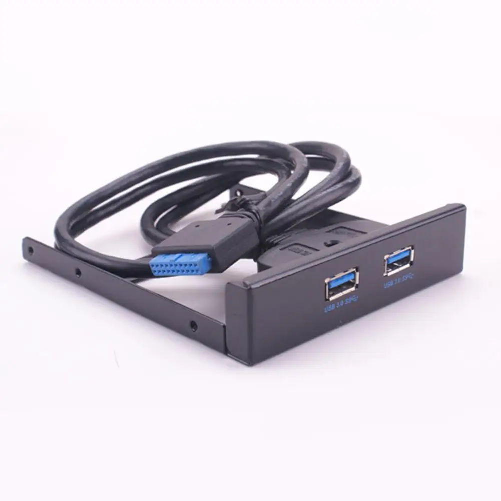 Настольный ПК Передняя флоппи-дисковод 19/20 Pin к USB 3,0 Передняя панель расширитель панель R20