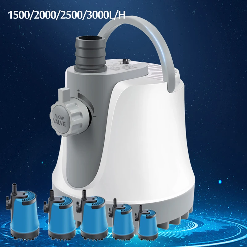 

2 Choices 25/35/45/60W Home Submersible Water Pump Submersible Waterfall Fountain Pump for aquarium fish tank Garden Fountain