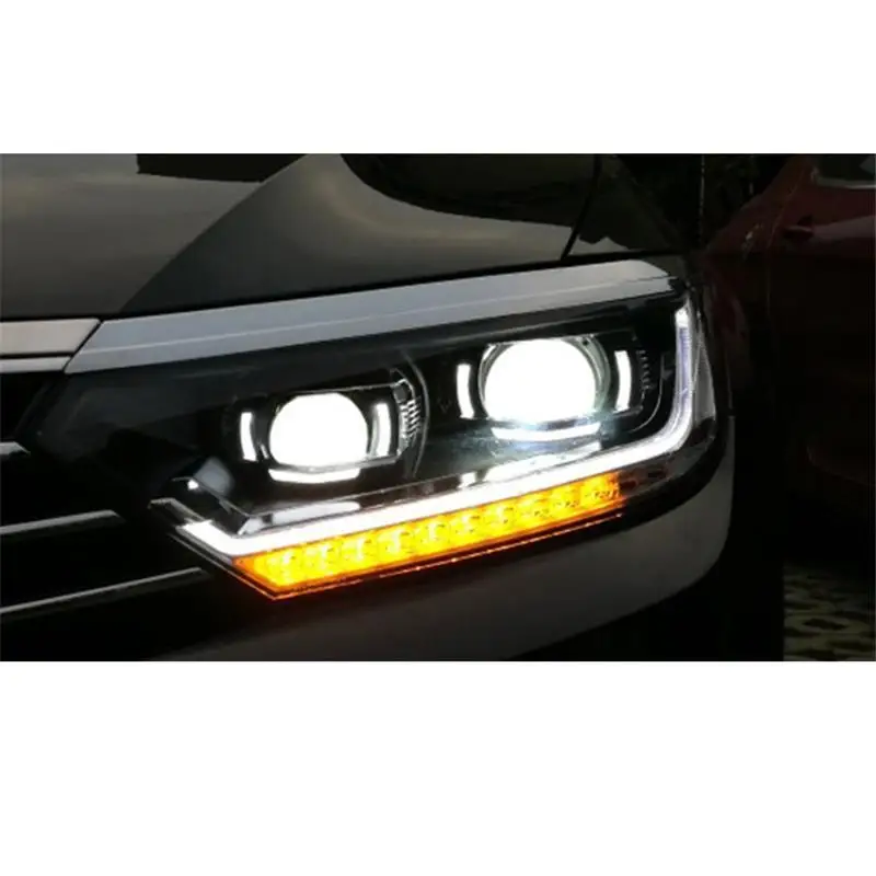 Автозапчасти Luces Led Para авто Drl аксессуары автомобильные лампы фары автомобильные фары в сборе 17 18 для Volkswagen Magotan