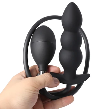 BDSM Inflatable Anal Plug Anal Expander Butt Plug Dilator G Spot Stimulator Prostate Massager Sex Toys игрушки для взрослых18 6