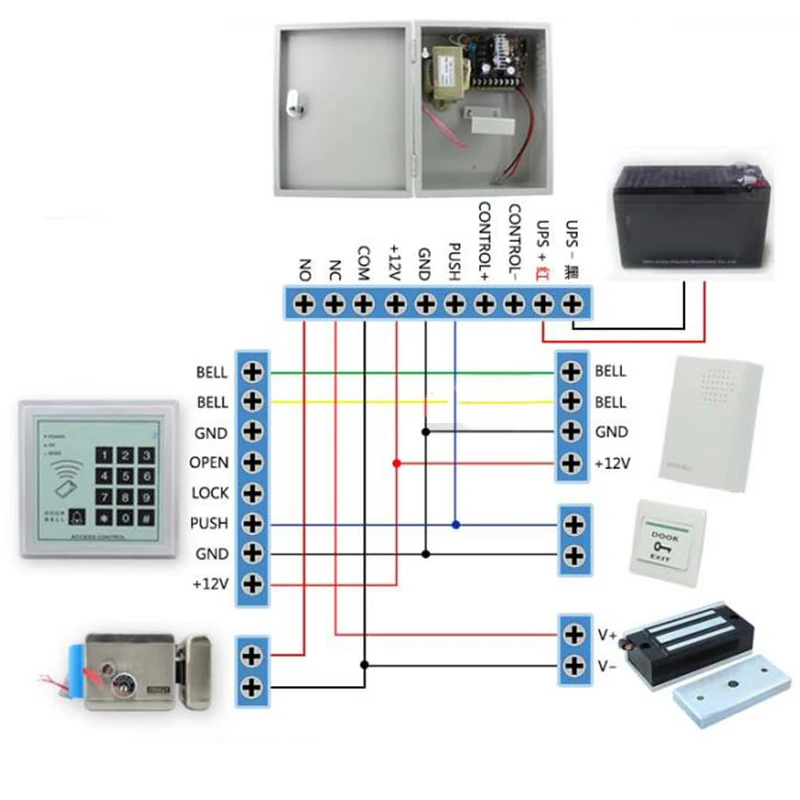 Door Electric Magnetic Electromagnetic Lock 60KG Holding Entry Access 12V/300mA