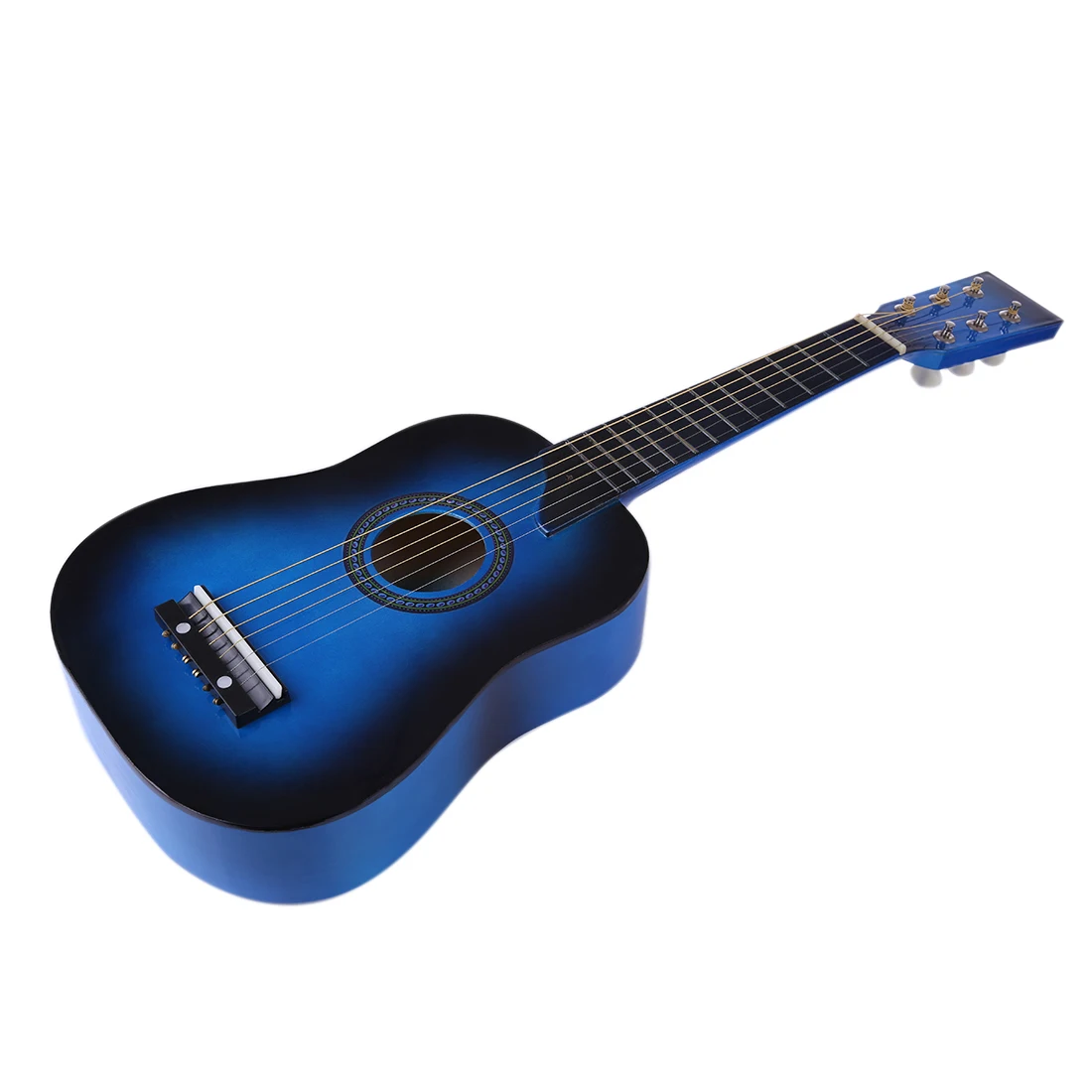 25 Inches 6 Strings Wooden Musical Instrument Guitar Gift For Children- Pink