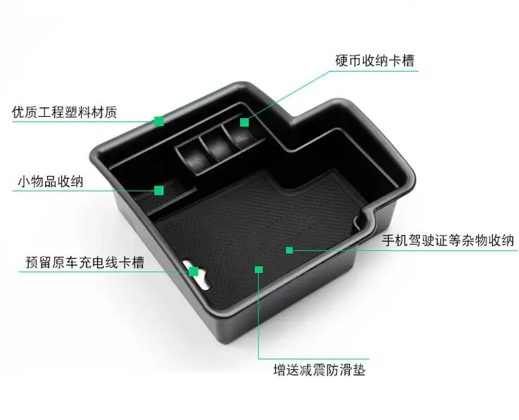 Автомобильный Органайзер центральный подлокотник держатель Контейнер лоток коробка для хранения аксессуары, автомобильный Стайлинг для nissan qashqai