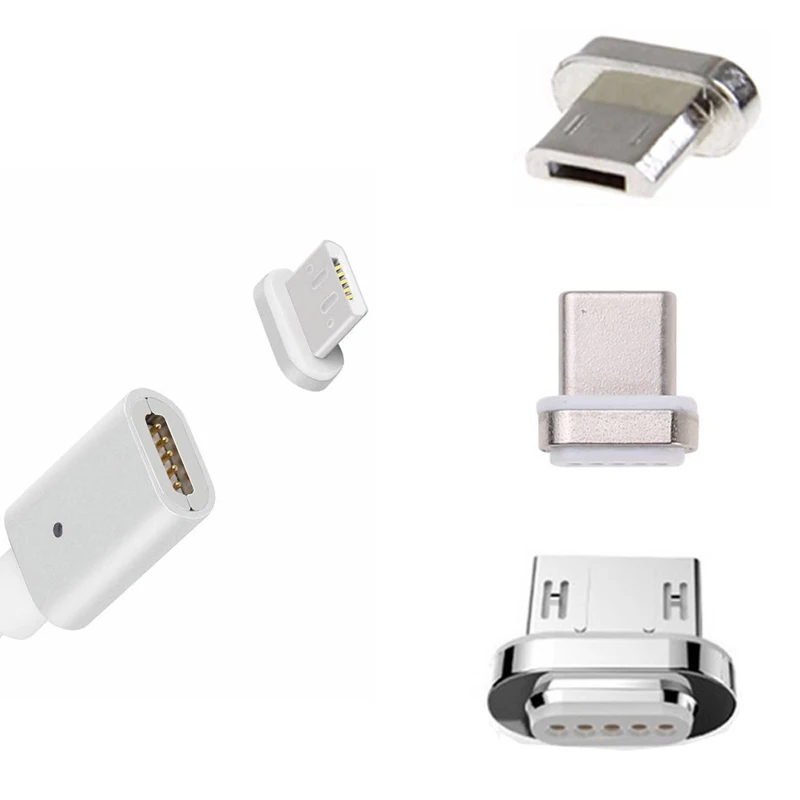 

2in1 Magnetic Type C Micro USB Charge Cable For Samsung LG Huawei Android Phone DXAC
