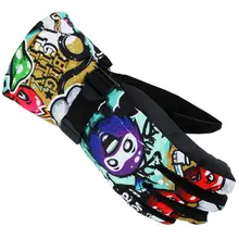 Мужские зимние модные ветрозащитные водонепроницаемые теплые спортивные перчатки для вождения