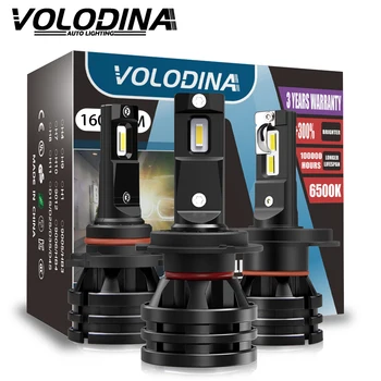 

Volodina 2Pcs Car Lights LED H4 16000LM H11 H7 LED Lamps for Car Headlight Bulbs H8 H9 9005 9006 HB3 HB4 Turbo H1 LED Lights 12V