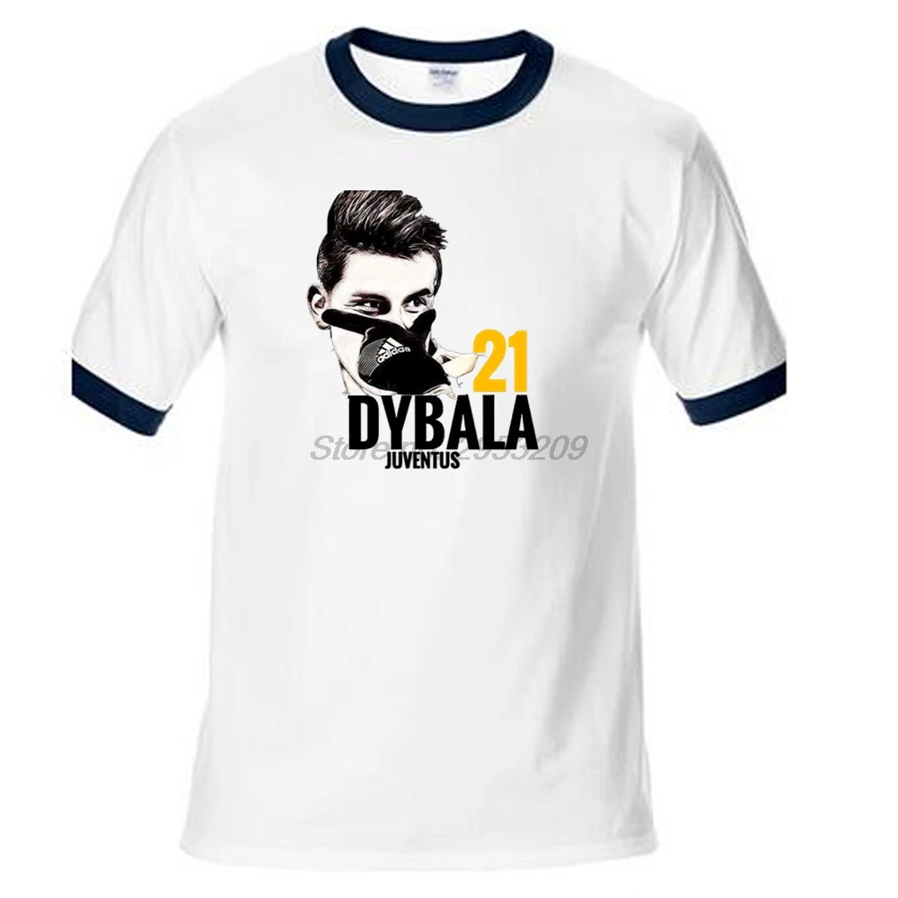Новинка, летняя мужская футболка Argentine Paulo Dybala, крутая Мужская Дизайнерская хлопковая Футболка с рукавом реглан, футболки, футболка