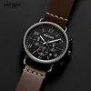 MEGIR Luxury Watches Men Fashion Leather Strap Chronograph Quartz Watch for Man Casual Sports Luminous Wristwatch Relogio Clock ► Photo 2/6