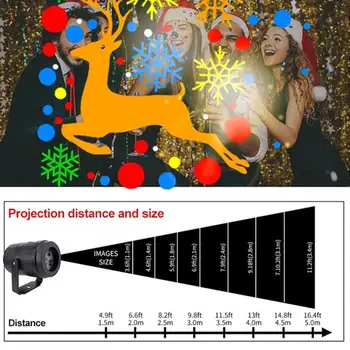 

16 patterns halloween projection lights super bright film pattern led lights film changeable lights halloween card Christma Z5W4