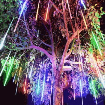 

2019 New Year 30cm 50cm Meteor Shower Rain 8 Tubes LED String Lights Waterproof For Outdoor Christmas Wedding Party Decor Tree