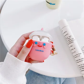 

For AirPod 1 2 Case 3D Smiley Face Mug Cup Cute Cartoon Soft Silicone Earphone Cases For Apple Airpods Case Protect Cover Funda