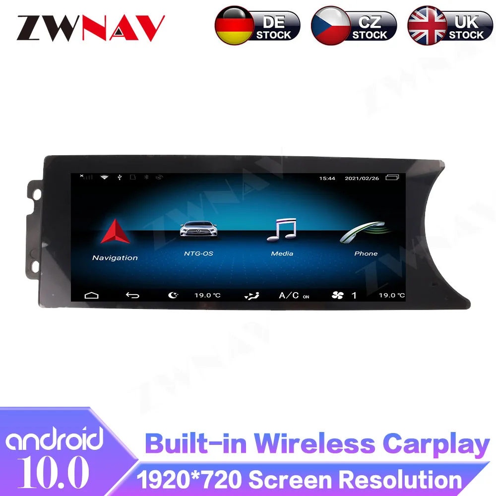 

8+128G Android 10.0 Car GPS Navigation For Mecerdes Benz C-W204 2011-2014 Multimedia Player Radio 4G LTE Carplay Auto ISP Screen