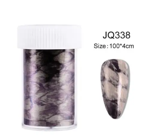 1 шт., 4*100 см, лазерная голографическая наклейка для ногтей со змеиной кожей, переводные наклейки из фольги, клеи для ногтей, аксессуары, наклейки - Цвет: jq338foil