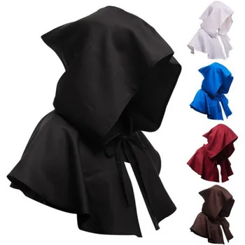 

Halloween Cosplay Costumes Unisex Death Cape Short Cloak Neck Tie Closure For Adult Masquerade Party Props Coats