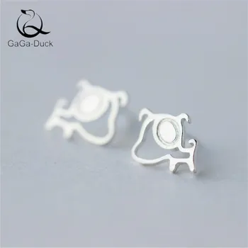 

925 Sterling Silver Fashion Jewelry Cute Cartoon Puppy Sweet Animal Women Gift Personality Dog Stud Earrings E170