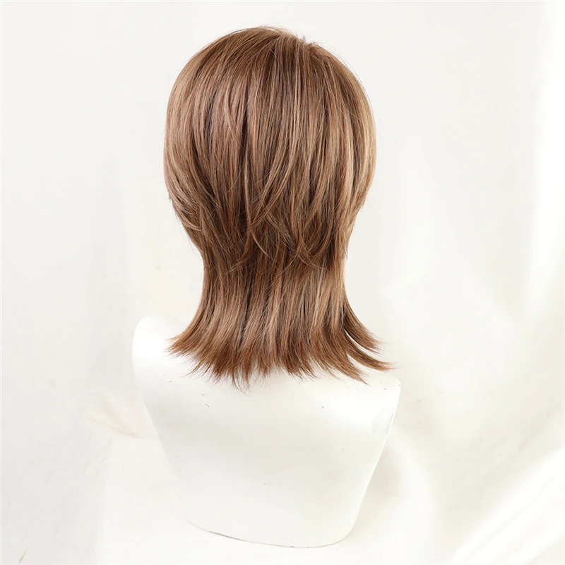 The Final Season Attack on Titan Jean Kirstein Short Layered Brown Mixed Cosplay Wig Heat Resistant Synthetic Hair + Wig Cap anime halloween costumes