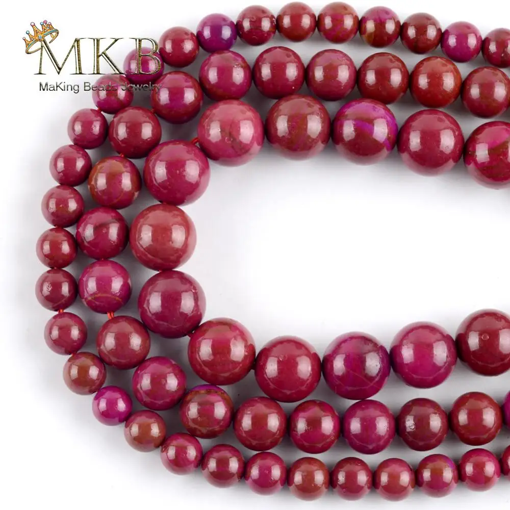 

Wholesale Natural Sugilite Stone Beads Round Spacer Loose Beads For Jewelry Making 6/8/10mm DIY Bracelets Necklace Jewellery 15"