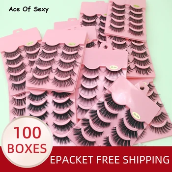 

Wholesale Eyelashes 20/30/50/100 pcs 3d Mink Lashes Natural Mink Eyelashes Wholesale False Eyelashes Makeup False Lashes In Bulk