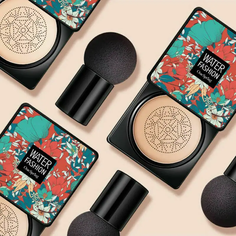 Air Cushion Foundation Mushroom Head CC Cream Concealer Whitening Moisturizing Brighten Face Base Tone Makeup Cosmetic Kосметика