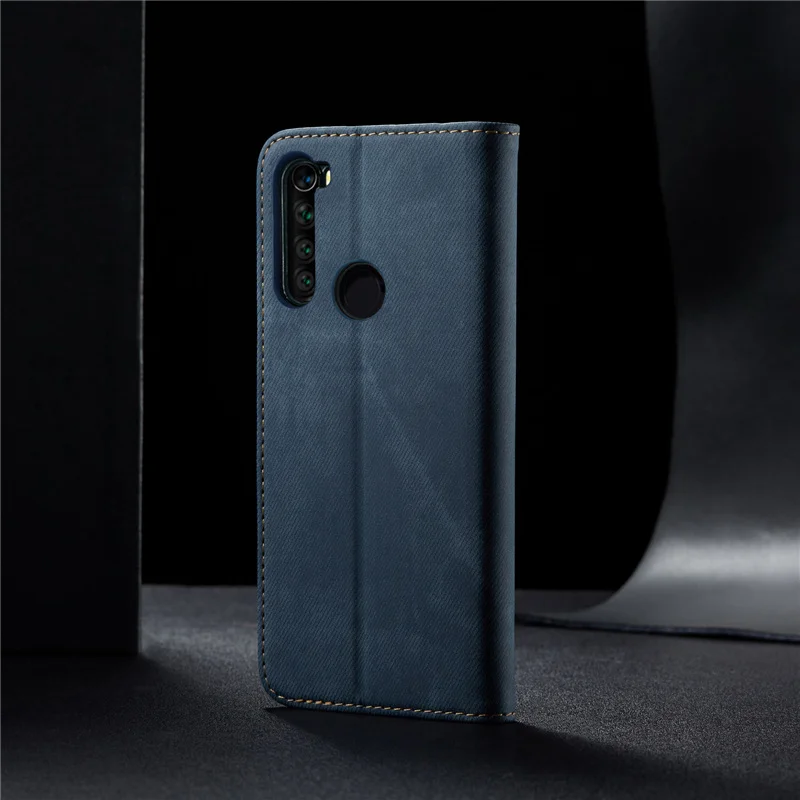 Ретро флип-чехол для Xiaomi Redmi Note 8 T, чехол из джинсовой ткани с подставкой и кошельком, задняя крышка для Redmi Note 8 Pro Note8T Fundas