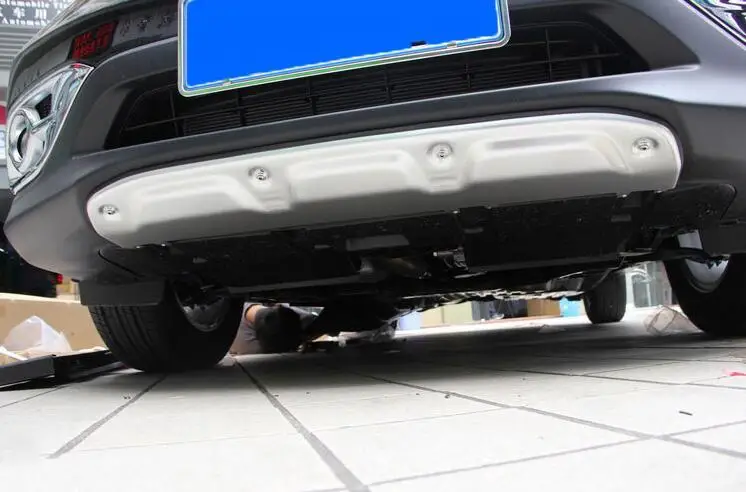 front Для Honda CRV CR-V 2012 2013 Автомобильный ABS Хром Передний Задний бампер задняя дверь полоски на педали накладка лампы порог 2 шт - Цвет: front