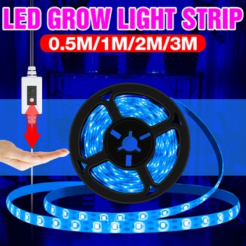 

USB Hand Sweep Sense Grow Lamp LED Indoor Plant Light Waterproof Full Spectrum LED Phyto Growing Lamp Strip 1M 2M 3M Fitolampy