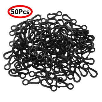 

50pcs Small Flag Pole Snap Clip Hooks Attachment Cord Ends Lock For Bag Parts Outdoor Camp Clothesline Rope Hook Accessories