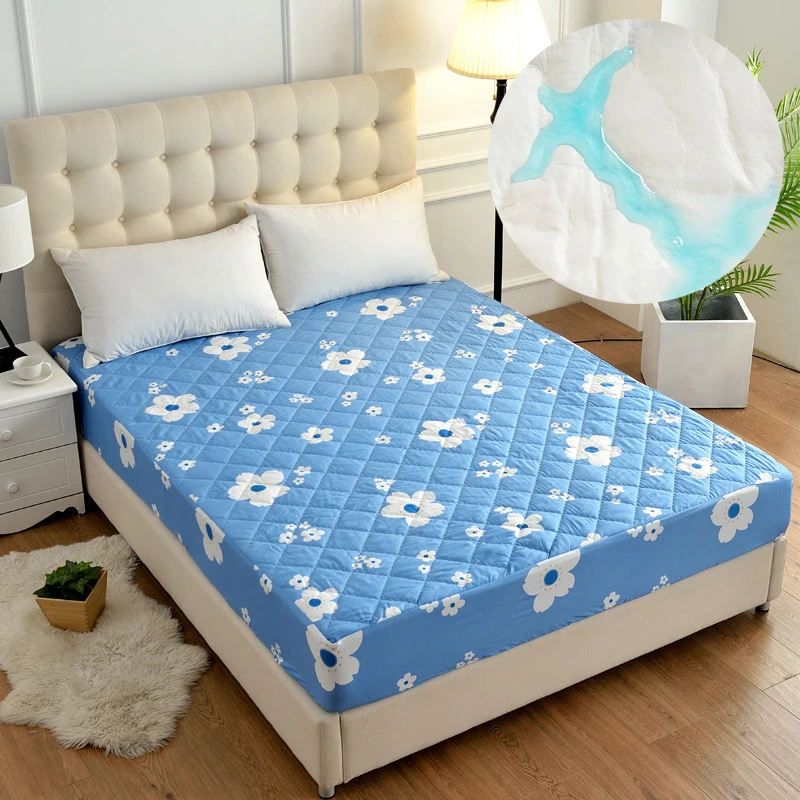 

Pattern Smooth Waterproof Mattress Cover Anti Mites Mattress Pad Bed Cover Waterproof Bed Sheet Bed Bug Proof Mattress Topper