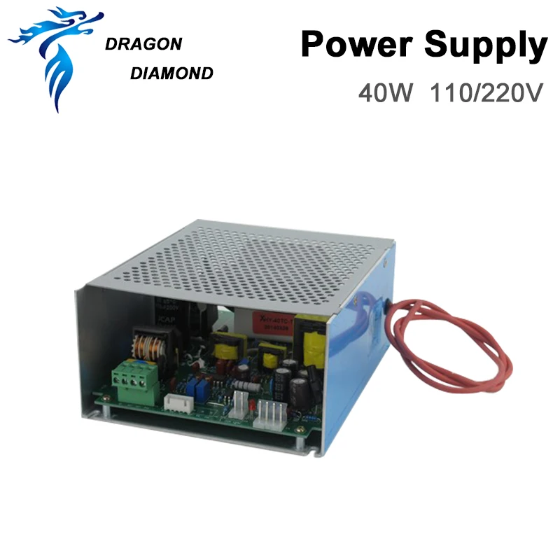 Dragon Diamond Co2 лазерный источник питания 40 Вт ac220в/110 В для Co2 лазерной гравировки и резки MYJG 40 Вт Лазерный источник