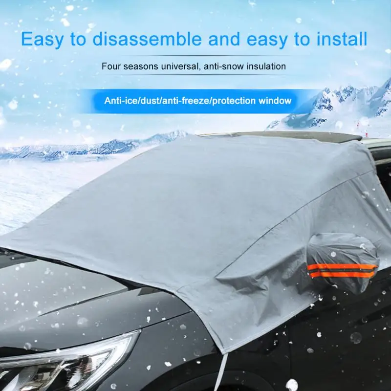 Car Windshield Cover Winter Exterior Accessories Windscreen Front Anti Snow Frost Dust Protector Accessorie | Автомобили и