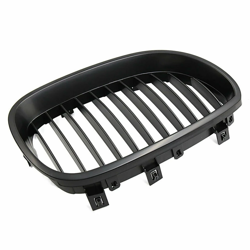 Передний капот почек решетка для 2003-2010 E60 E61 525I 525Xi 528I 528Xi 530I 530Xi 535I 550I 535Xi 545I(ярко-черный, почек гриль