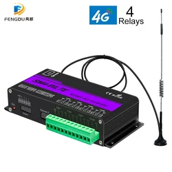 Interrupteur de pompe à lumière GSM 4G 3G LTE, commutateur de puissance, minuterie, contrôleur de température et d'humidité, SMS APP, télécommande, ouvre porte 