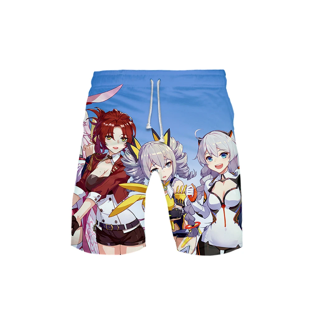 Новинка Honkai Impact 3 пляжные шорты с 3D принтом Мужская модная уличная одежда шорты Горячая Распродажа Harajuku модная летняя одежда