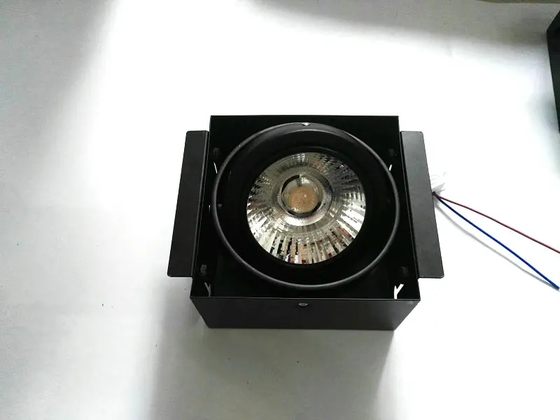 Квадратный двойной AR111 G53 COB светодиодный светильник с регулируемой яркостью 15 Вт 30 Вт COB светодиодный потолочный светильник