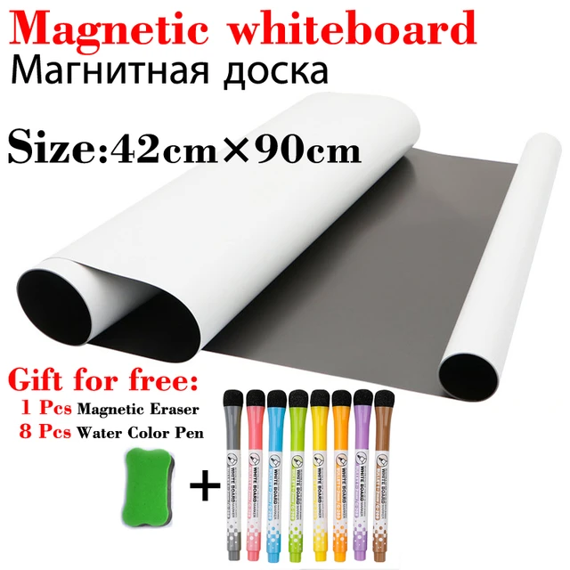 Soft Magnetic Whiteboard Magnetic Suck Type Office School Supplies Presentation  Supplies Dry Erase White Board Fridge Sticker - Whiteboard - AliExpress