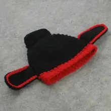 

Convenient Comfortable Lightweight Patchwork Pattern Infant Knitted Cap Baby Photography Cap Photo Props