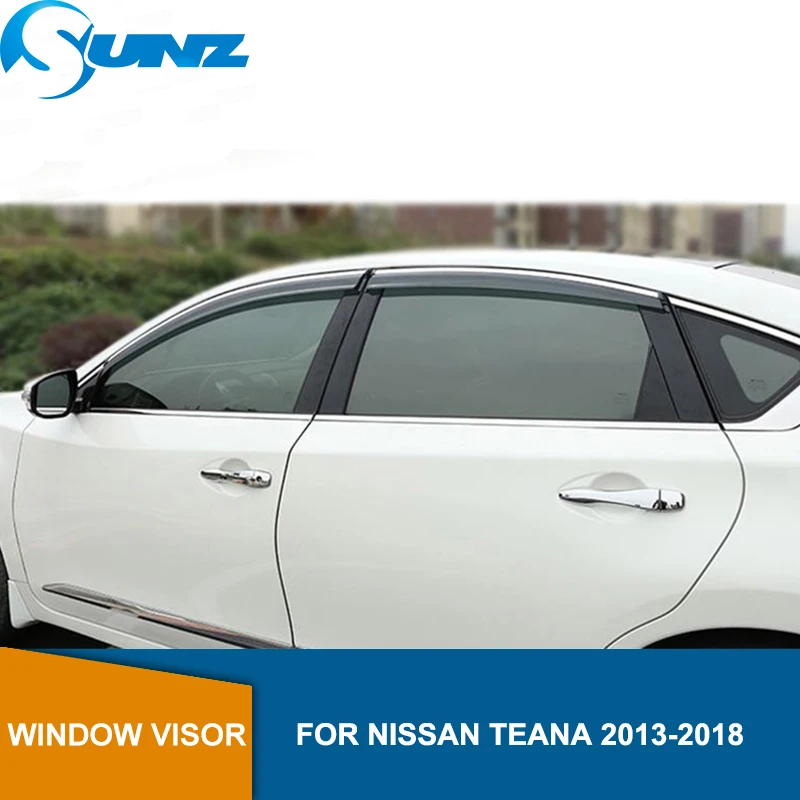 

Smoke Side Window Deflectors For Nissan TEANA 2013 2014 2015 2016 2017 2018 Window Visor Vent Shades Rain Deflector Guard SUNZ