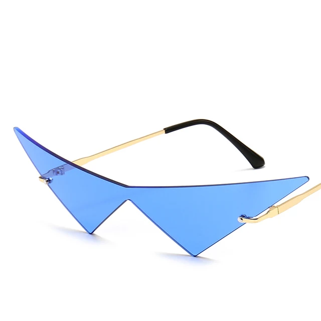 Anime Tengen Toppa Gurren-Lagann Kamina Glasses Gothic Punk Cosplay Costume Sunglasses Accessories Props Blue
