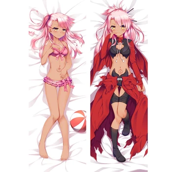 

Anime Fate Kaleid liner Kuro Dakimakura Chloe von Einzbern Hugging Body Pillow Case Otaku Pillow Cover