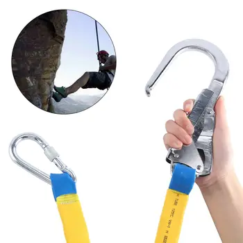 

22 KN Safety Lanyard Outdoor Climbing Rope 180cm Harness Belt Lanyard Fall Protection Rope Equipment